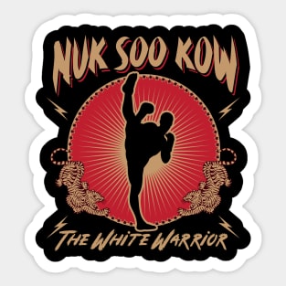 Nuk Soo Kow - The White Warrior Sticker